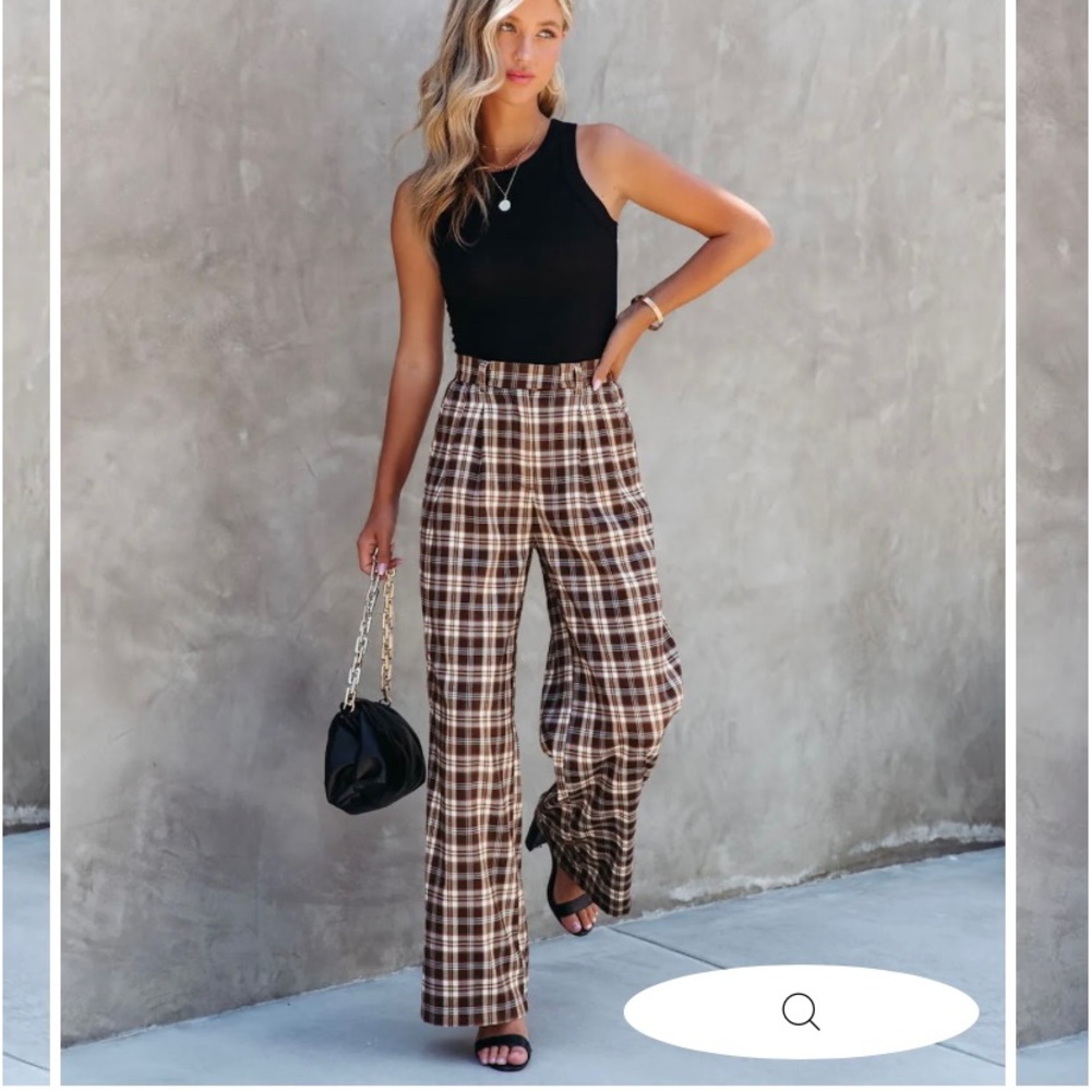 New With Tags VICI Plaid Trousers